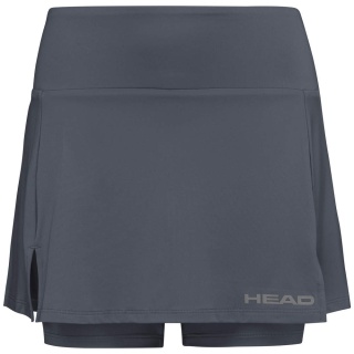 Head Tennis Skirt with Inner Shorts Club Basic Charcoal Grey Girls