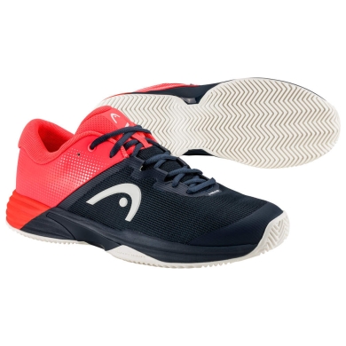 Head Tennis Shoes Revolt Evo 2.0 Clay/Sand Court Dark Blue/Red Men's