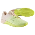 Head Tennis Shoes Revolt Pro 4.0 Clay/Sand Court Beige/Lime Green Ladies