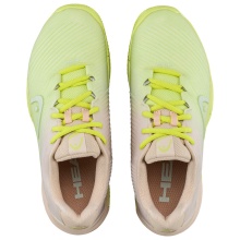 Head Tennis Shoes Revolt Pro 4.0 Clay/Sand Court Beige/Lime Green Ladies