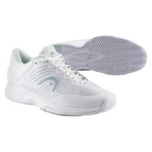 Head Tennis Shoes Revolt Pro 4.5 Clay/Sand Court White/Aqua Blue Ladies