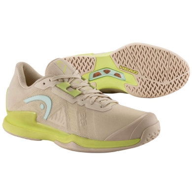 Head Tennis Shoes Sprint Pro 3.5 Allcourt beige/lime green Women