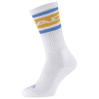 Head Tennis Sock 1P Long (Cotton) White/Yellow/Blue Men - 1 Pair