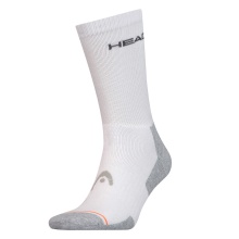 Head Tennis Sock Athletes Crew 1P (Cotton Blend) White/Grey Men - 1 Pair