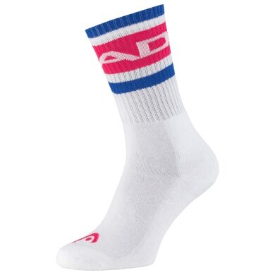 Head Tennis Sock Crew 1P (Cotton) white/blue/red Men - 1 Pair