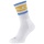 Head Tennis Socks Crew 1P (Cotton) white/yellow/blue Men's - 1 Pair