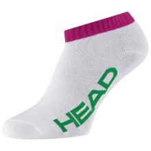 Head Tennis Socks Sneaker White/Green/Pink - 1 Pair