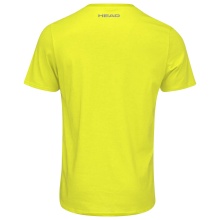 Head Tennis T-shirt Club Basic (Mixed Fabric) Yellow/White Men