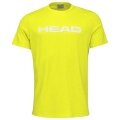 Head Tennis T-shirt Club Basic 2023 (Mixed Fabric) Yellow/White Boys