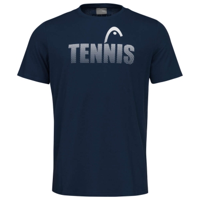 Head Tennis T-shirt Club Colin 2023 (Mixed Fabric) Dark Blue/White Men