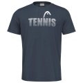 Head Tennis T-shirt Club Colin 2023 (Mixed Fabric) Navy Blue/White Men