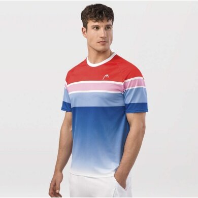 Head Tennis T-Shirt Performance MC Paris blue/red/white Men's