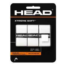 Head Overgrip Xtreme Soft 0.5mm (Allround/smooth/perforated/grippy) white 3-pack