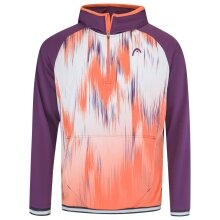 Head Hoodie with Hood Topspin (100% Polyester) purple/orange Men's