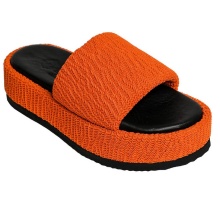 Hebe Athens Sandal Puffy Ibiza Flatform Slide orange Ladies