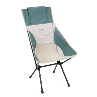 Helinox Camping Chair Sunset Chair (high backrest, new adjustable headrest) beige/teal