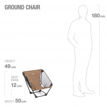 Helinox Camping Chair Ground Chair brown