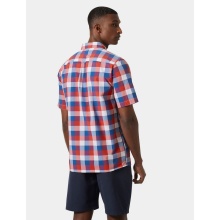 Helly Hansen Short Sleeve Shirt Fjord QD 2.0 (comfortable feel) red/deep blue Men