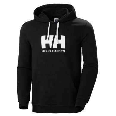 Helly Hansen Logo Hoodie (Organic Cotton) Black Men