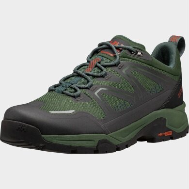 Helly Hansen Hiking Shoes Cascade Low HellyTech Waterproof Dark Green Men