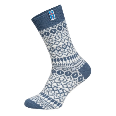 HomeOfSocks Wool Sock Scandinavian Iceland light blue - 1 Pair