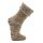 HomeOfSocks Wool Socks with Anti-Slip and ABS Print in Beige - 1 Pair