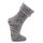 HomeOfSocks Wool Socks with Anti-Slip and ABS Print Grey - 1 Pair