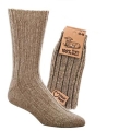 HomeOfSocks Wool Socks 100% Virgin wool brown - 2 Pairs