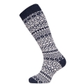 HomeOfSocks Knee Socks Scandinavian Norway (Lambswool) navy blue - 1 Pair