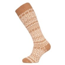 HomeOfSocks Knee Socks Scandinavian Norway (Lambswool) brown - 1 pair