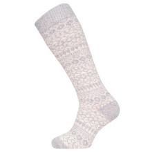 HomeOfSocks Knee Socks Scandinavian Norway (Lambswool) light grey - 1 pair