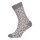 HomeOfSocks Wool Sock Hygge Winter Pattern Grey Ladies - 1 Pair