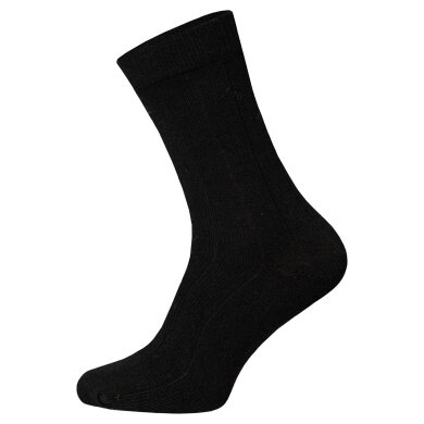 HomeOfSocks Wool Sock Luxurious (Merino Wool and Cashmere) black - 2 pairs