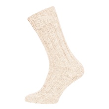 HomeOfSocks Wool Sock Hygge Alpaca (Virgin Wool and Alpaca Wool) cream white - 1 Pair