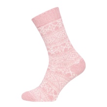 HomeOfSocks Wool Sock Hygge (Wool, Scandinavian Design) pink - 1 Pair