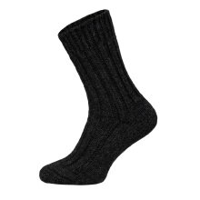 HomeOfSocks Wool Socks Alpaca Natural Black - 2 Pairs