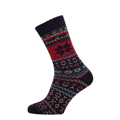 HomeOfSocks Wool Socks Hygge Socks Thick navy blue/multicoloured - 1 Pair