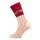 HomeOfSocks Wool Socks Thick Scandinavian Reindeer Red/Beige - 1 Pair