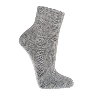 HomeOfSocks Wool Socks Sneaker (Merino Wool and Cashmere) grey - 2 pairs