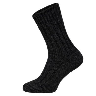 HomeOfSocks Wool Socks Alpaca Natural Anthracite Grey - 2 Pairs