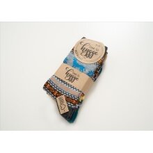 HomeOfSocks Wool Socks Hygge with Colourful Moose Design - 2 Pairs