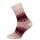 HomeOfSocks Wool Socks Hygge Colourful Jacquard beige/red - 1 Pair