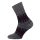 HomeOfSocks Wool Socks Hygge Colourful Jacquard Dark Grey/Red - 1 Pair