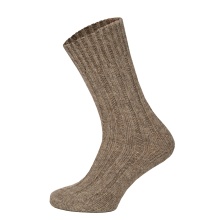 HomeOfSocks Wool Socks 100% Natural Warm Taupe Brown - 2 Pairs