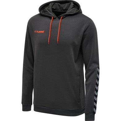 hummel Sport Hoodie hmlAUTHENTIC Poly Hoodie (knitted polyester) with hood asphalt grey Men