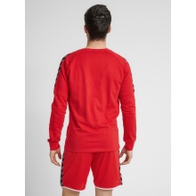 hummel Sport Long Sleeve Shirt hmlAUTHENTIC Training Sweat (Cotton/Polyester Blend) Red Men