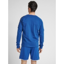 hummel Sport Long Sleeve Shirt hmlAUTHENTIC Training Sweat (Cotton/Polyester Blend) blue Men