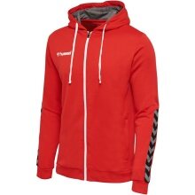 hummel Sport Hoodie hmlAUTHENTIC Poly Zip Hoodie (knitted polyester) with hood red Men