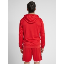 hummel Sport Hoodie hmlAUTHENTIC Poly Zip Hoodie (knitted polyester) with hood red Men