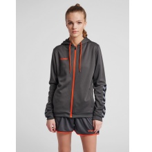 hummel Sport Hoodie hmlAUTHENTIC Poly Zip Hoodie (knitted polyester) asphalt grey Women